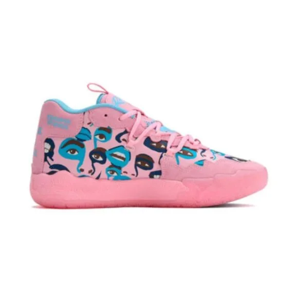 Puma KidSuper Studios x MB.03 Mens Basketball Shoes Pink 379328-01 NEW Multi Sz - Picture 2 of 7